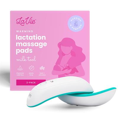 LaVie 3-in-1 Warming Lactation Massager, Heat and Vibration, Pumping and Breastfeeding Essential, for Improved Milk Flow, Comforting Relief