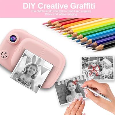 GlobalCrown Instant Camera for Kids