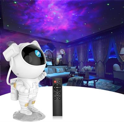 Astronaut Star Projector Night Light - Kids Galaxy Nebula Night Light Projector with Timer & Remote, Starry Space Projector