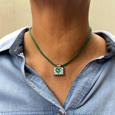 Green dori heart taweez ( HMN058)