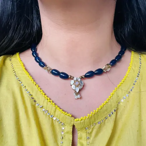 Blue moti kundan (HMN078)