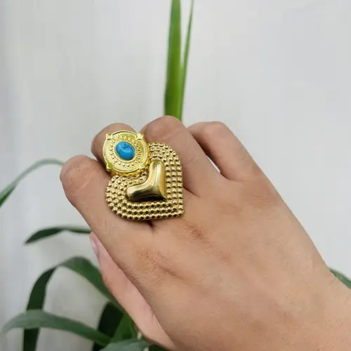 Heart+ferozi stack (SSS05)