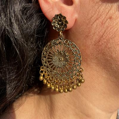 Rusted golden earrings (EE006)