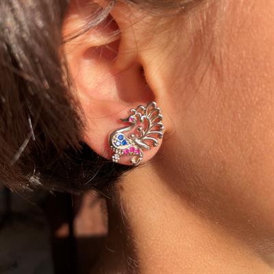 Peacock earrings (EE008)