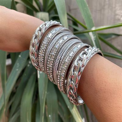 Sliver stack bangles (B011)