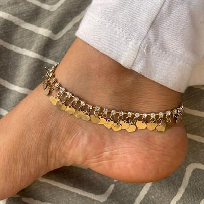 Heart dangle Anklet (BA002)