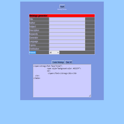 Metatag Builder 