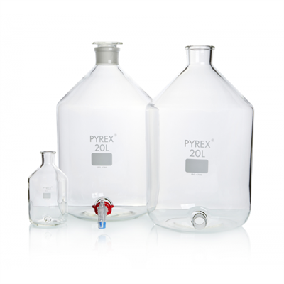 PYREX� Aspirator bottles, tubing side-arm