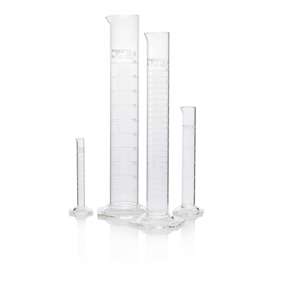 Pyrex® Measuring Cylinder, Class A with certificate