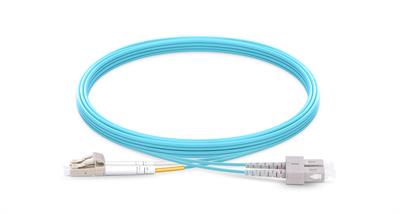 LC UPC to SC UPC Duplex OM3 Multimode 2.0mm Fiber Optic Patch Cable