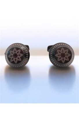 Flower Printed Cufflinks