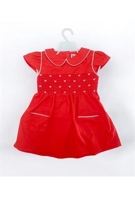 Red Double Pocket Frock