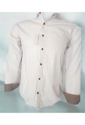 White Dotted Casual Shirt