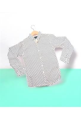 Arabic Linen Dotted Shirt