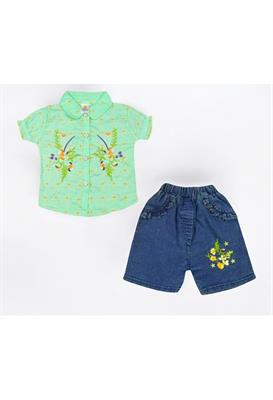 Baby Cotton Shirt with Jeans Nicker