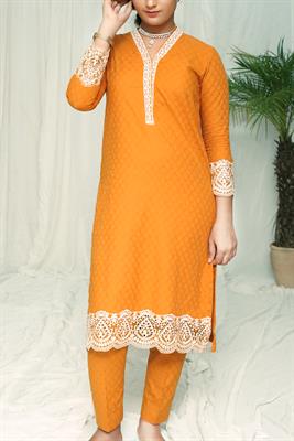 Women Embroidered 2 Pcs Suit