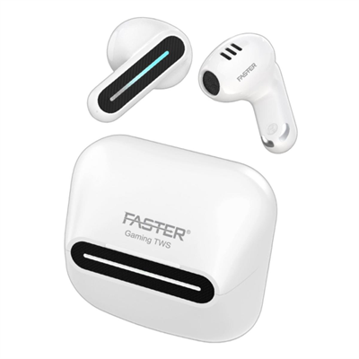 FASTER TG550 DELTA SHAPED LOW LATENCY GAMING+ MUSIC TWS WIRELESS EARBUD