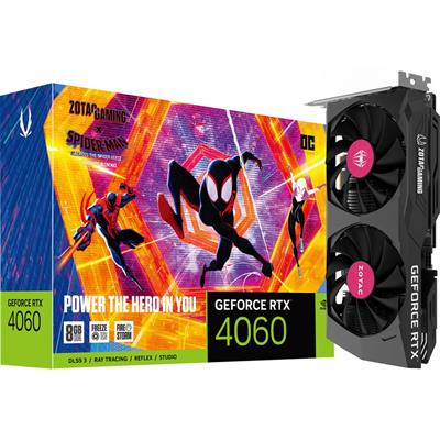 ZOTAC GAMING GeForce RTX 4060 8GB OC Video Graphics Card & Spider-Man: Across The Spider-Verse Bundle | ZT-D40600P-10SMP