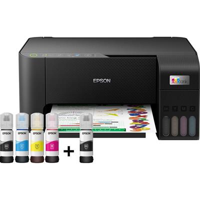 Epson EcoTank L3250 A4 Wi-Fi All-in-One Ink Tank Color Printer | Extra Black Ink Bottle (Official Card Warranty)