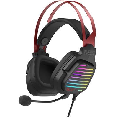 Bloody G560 Gaming Headset - Virtual 7.1 USB Wired Surround Sound - RGB Flow Backlight - Sports Red