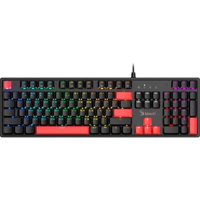 Bloody S510R Customize Mechanical Switch RGB Gaming Keyboard - BLMS Red Switch - Fire Black