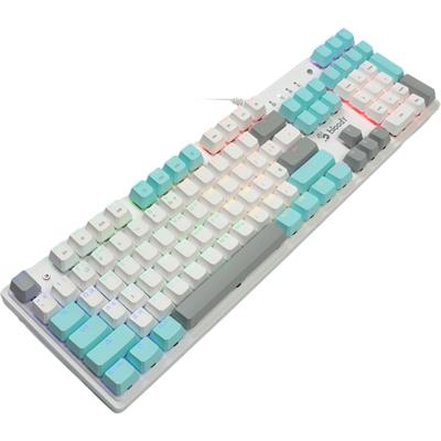 Bloody S510R Customize Mechanical Switch RGB Gaming Keyboard - BLMS Red Switch - Icy White