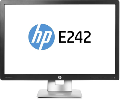 HP EliteDisplay E242 24" LED IPS Monitor, HDMI,60Hz - Grade A (Used)