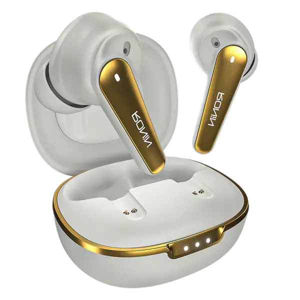 Ronin R-7065 Eclipse Wireless Earbuds / ANC+ENC / Snow White