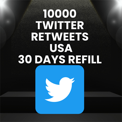 10000 Twitter Retweets USA 30 days refill 