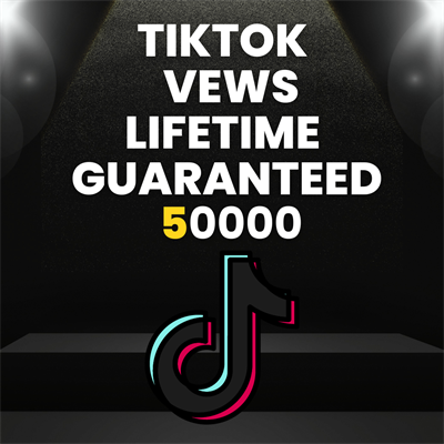 50k TikTok Video Views Life Time Refill Guaranteed  Real Quality 