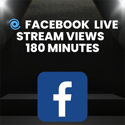  Facebook  Live Stream Views  180 minutes 3 Hour 