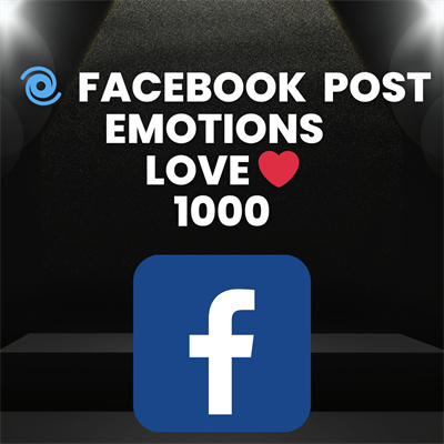 1000 Facebook  Post Emotions Love Non Drop  Cheapest   No refill