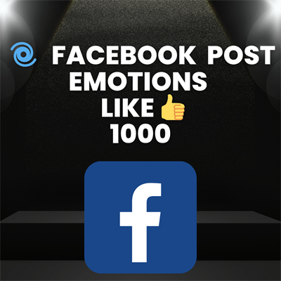 1000  Facebook  Post Emotions   Like 