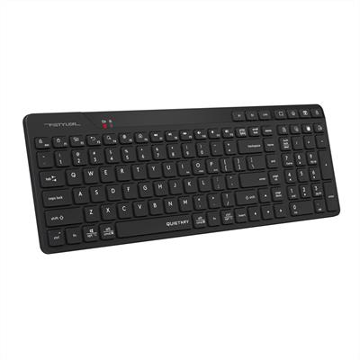 A4Tech Fstyler FBK27C AS Bluetooth & 2.4G Rechargeable Wireless Keyboard | Black