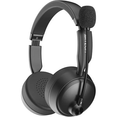 A4Tech BH230 Wireless Headset | Bluetooth 5.3, Noise-Cancelling Mic, 90° Flat Foldable, Black