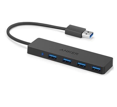 Anker A7516 4-Port USB 3.0 Ultra Slim Data Hub Extended Cable For Macbook, Mac Pro / Mini, IMac, Surface Pro, XPS, Notebook PC Hub