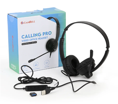 COOLBELL CALLING PRO WIRED OFFICE HEADSET