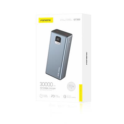 Foneng GT300 30000mAh Power Bank (22.5W & 3 Outputs)