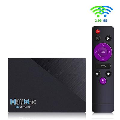 H96 Max 8K ULTRA HD 8GB 64GB Quad Core 13.0V SMART TV BOX