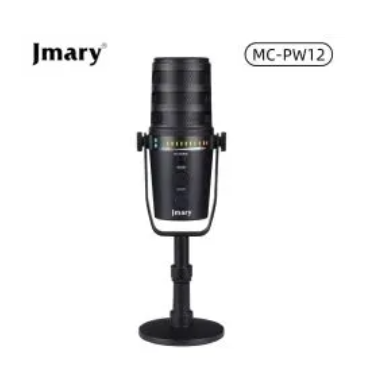 JMARY MC-PW12 USB Mic 360 Degree Rotating Zero Latency Desktop Microphone