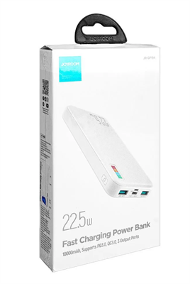 JOYROOM JR-QP194 10000mAh 22.5W WHITE Dazzling Series Power Bank