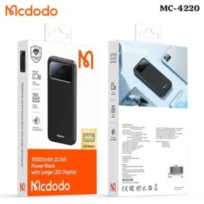 McDodo MC-4220 10000mAh 22.5W PD Power Bank