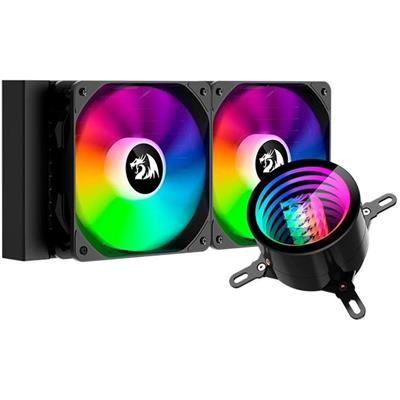 Redragon CCW-3011 ARGB Liquid CPU Cooler, 240mm Radiator, 2x 120mm Fans with PWM Control