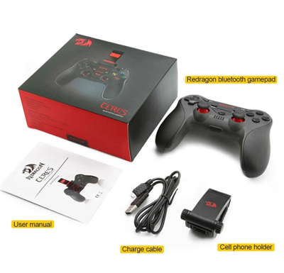 Redragon G812 Ceres Wireless Gamepad for PC Android Phone TV box Switch Play Station 4 PS4 ISO