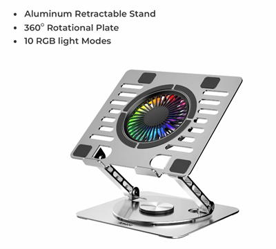 Laptop Aluminum Retractable Cooling Stand