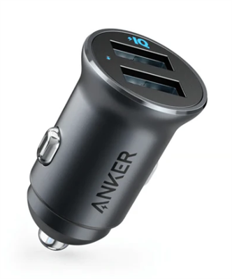 Anker PowerDrive 2 Alloy Metal Mini Car Charger A2727