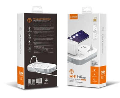 LDNIO SCW3451 WiFi Smart Power Strip – 3 Outlets, 1 PD, 1 QC 3.0, 2 Auto-ID High Output, Socket Switches Extension