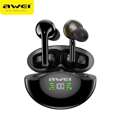 Awei T12P TWS Earphone Dual Dynamic Driver Wireless Bluetooth