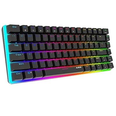 Ajazz K680T 68 Keys Bluetooth Mechanical Gaming Keyboard Portable Wireless Keyboard Backlight for Gamr PC Laptop Desktop