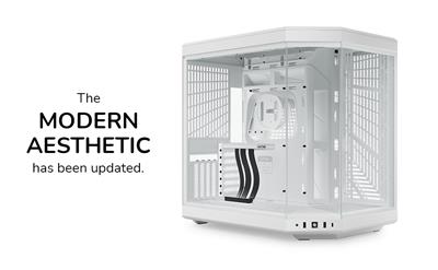 Hyte Y70 Modern Aesthetic Mid-Tower ATX Gaming Case - White